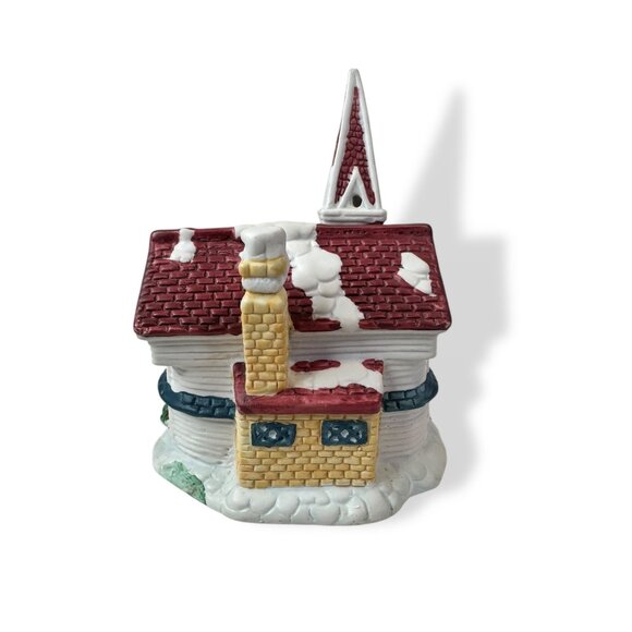 Woolworth 5Pc Porcelain House Night Light Set Snowy Village Christmas Vintage - Picture 16 of 16